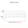 ZEELYDE Shoe Rack,Premium Leather Entryway Bench with Golden Shoe Rack,Button Upholstered End of Bed Bench Seat,Modern Hallway Shoe Bench Shoe Storage Organizer-Orange 90x33x48cm view 2