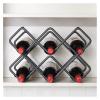 ALDEPO Wine Rack Wine Storage Holder 6 Bottle Wine Holder Rack Stand Space Saver Protector Countertop Free Stand for Red & White Wines,5Bottles,5bottles (Color : 8bottles) view 3