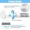 AIZESI Shower Curtain Rod 30-64 Inch No Drilling Adjustable Shower Rod Never Rust & Non-Slip Tension Curtain Rod White Spring Loaded Curtain Rods for Window Bathroom Doorway Closet Cupboard view 3