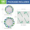 Hpscdyo 180Pcs Golf Party Supplies Paper Plates and Napkins Serve 60 Disposable Tableware Set for Birthday Party Decorations Game Day Family Holiday Sports Events view 2