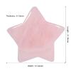 Amogeeli 6pcs Star-Shaped Palm Pocket Stones Set, Polished Healing Worry Crystals for Reiki Meditation Home Decoration, Rose Quartz view 2