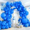 412pcs Royal Blue Balloons 18 12 10 5 Inch Blue Balloon Garland Arch Kit Different Sizes Matte Latex Balloons for Baby Shower Birthday Wedding Party Decorations view 1