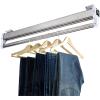 Retractable Pull Out Trouser Rack, Closet Clothes Hanger Rail Top Mount Wardrobe Pants Hanger Rack Space Saving Sliding Clothes Organizers, Stainless Steel (Size : 40cm) view 1