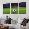 3 Panels Canvas Wall Art Green Soccer Huge Soccer Field with Soccer Goal Sports Painting Poster for Canvas Wall Art Prints for Wall Decor Room Decor Bedroom Decor Gifts 24x36inch(60x90cm) Frame-styl view 3