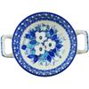 Polmedia Polish Pottery Bouillon Cup UNIKAT - Delicate Magnolia Pattern Handmade in Boleslawiec Poland by Ceramika Artystyczna + Certificate of Authenticity view 2
