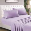 AHJ Beddings Comforter Set 7 Piece Bed in a Bag with 500GSM Comforter and 17 inch Deep Pocket Sheet Set - 600 Thread Counts, 100% Egyptian Cotton - Full Size, Lilac Solid view 2