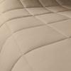 AHJ Beddings Comforter Set 7 Piece Bed in a Bag with 500GSM Comforter and 17 inch Deep Pocket Sheet Set - 600 Thread Counts, 100% Egyptian Cotton - RV/Short Queen Size, Beige Solid view 2