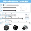 AIZESI Shower Curtain Rod 30-64 Inch Adjustable Curtain Rods Never Rust & Non-Slip, No Drilling, Short Shower Rods Spring Tension Curtain Rod for Window Bathroom Doorway Closet view 2