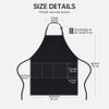 PERFEHAIR Waterproof Hair Dyeing Apron with Pockets for Men & Women - Salon Hairdresser and Barber Protective Apron with PU Coating - Ideal for Haircuts, Styling, Coloring view 2