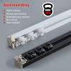 Ceiling Hidden Curtain Straight Track, Nursery/Office/Apartment Sliding Curtain Rail System Embedded, for Privacy Room Divider, Aluminum Alloy, with Complete Kit ( Color : White , Size : 380cm/12.4ft/ view 4