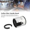 Coffee Tamper Holder, Round Prevent Slip Coffee Profilter Stand, Adjustable Aluminum Alloy Coffee Tamping Station, Universal Coffee Filter Handle Stand for Home, Cafe, (Silver) view 2