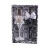 7oz Champagne Cup Wine Glasses Bride and Groom Champagne Flutes for Toasting,Wedding Gifts,Couples Gifts,Wedding Decorations (K) view 1