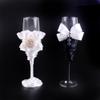 7oz Champagne Cup Wine Glasses Bride and Groom Champagne Flutes for Toasting,Wedding Gifts,Couples Gifts,Wedding Decorations (K) view 4