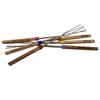 Personalized Marshmallow Roasting Sticks -Telescoping Smores Skewers with Wooden Handles - Extendable Hot Dog Forks for Campfire, Fire Pit & Bonfire - Custom Engraving Available (Yellow) view 1