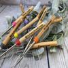 Personalized Marshmallow Roasting Sticks -Telescoping Smores Skewers with Wooden Handles - Extendable Hot Dog Forks for Campfire, Fire Pit & Bonfire - Custom Engraving Available (Yellow) view 4