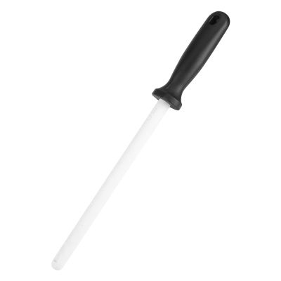 8inch Ceramic Sharpening Rod, Knife Sharpener Stick with ABS Handle, High Efficient Sharpener Stone Tool, Profesdional Knife Grinding Tool for Kitchen Knife, Scissors, Easy to Use