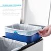 Home Zone Living 5.3 Gallon Kitchen Trash Bags with Drawstring Handles, Heavy Duty Custom Fit Design for 20 Liter Dual Recycling Liners, Code 20R, 60-Count view 2
