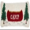 Chandler 4 Corners Artist-Designed Camp Canoe Hand-Hooked Wool Decorative Throw Pillow (8 in x 24 in) Lake & Lodge Pillow for Couches & Beds - Easy Care & Low Maintenance - Lake House Cabin Pillow view 1