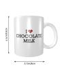Abipuir Fun Coffee Mugs I Love Chocolate Milk Mug Cute Mugs Large Coffee Mugs view 2