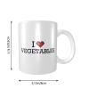 Abipuir Fun Mugs I Love Vegetables Mug Coffee Mugs For Couples Funny Funny Work Mug view 2