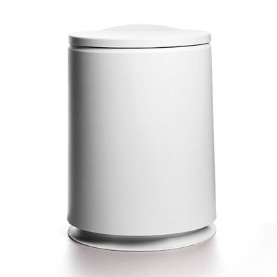 DYPASA Wastepaper Basket Home Push-Type Trash Bin Creative One Bucket of Dual Purpose Plastic Trash Can with Lid Large Capacity Can be Classified Garbage Can Garbage Can (Color : Gold)
