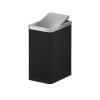 DYPASA Garbage Recycling Bin 10L Shake Lid Trash Can Household Light Luxury Rectangular Stainless Steel Trash Can Large-Capacity Trash Storage Bucket Kitchen Trash Can (Color : Black) view 1