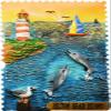 Harbor Town Hilton Head Island America Magnet Fridge Refrigerator Magnet Decoration Sticker Souvenir Resin Crafts Kitchen Whiteboard view 1
