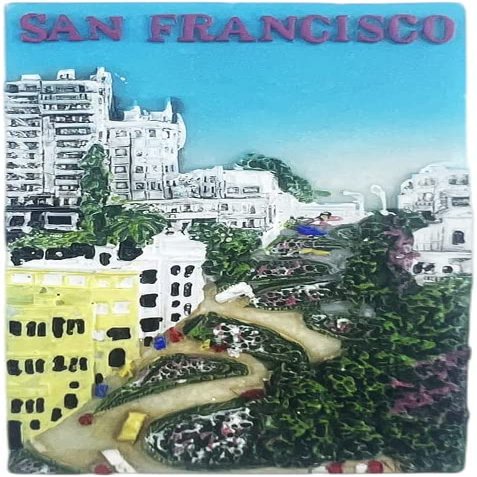 San Francisco California USA Magnet Fridge Refrigerator Magnet Decoration Sticker Souvenir Resin Crafts Kitchen Whiteboard