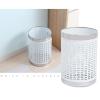 DYPASA Wastepaper Basket Round Wastebasket Recycling Bin Creative Mesh Trash Can Waste-Basket Office Living Room White Trash Basket, 2.3 Gallons, 7.9" Diameter Top X 11.4" H Garbage Can view 4