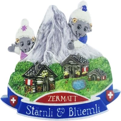 Zermatt Switzerland Alps Magnet Fridge Refrigerator Magnet Decoration Sticker Souvenir Resin Crafts Kitchen Whiteboard