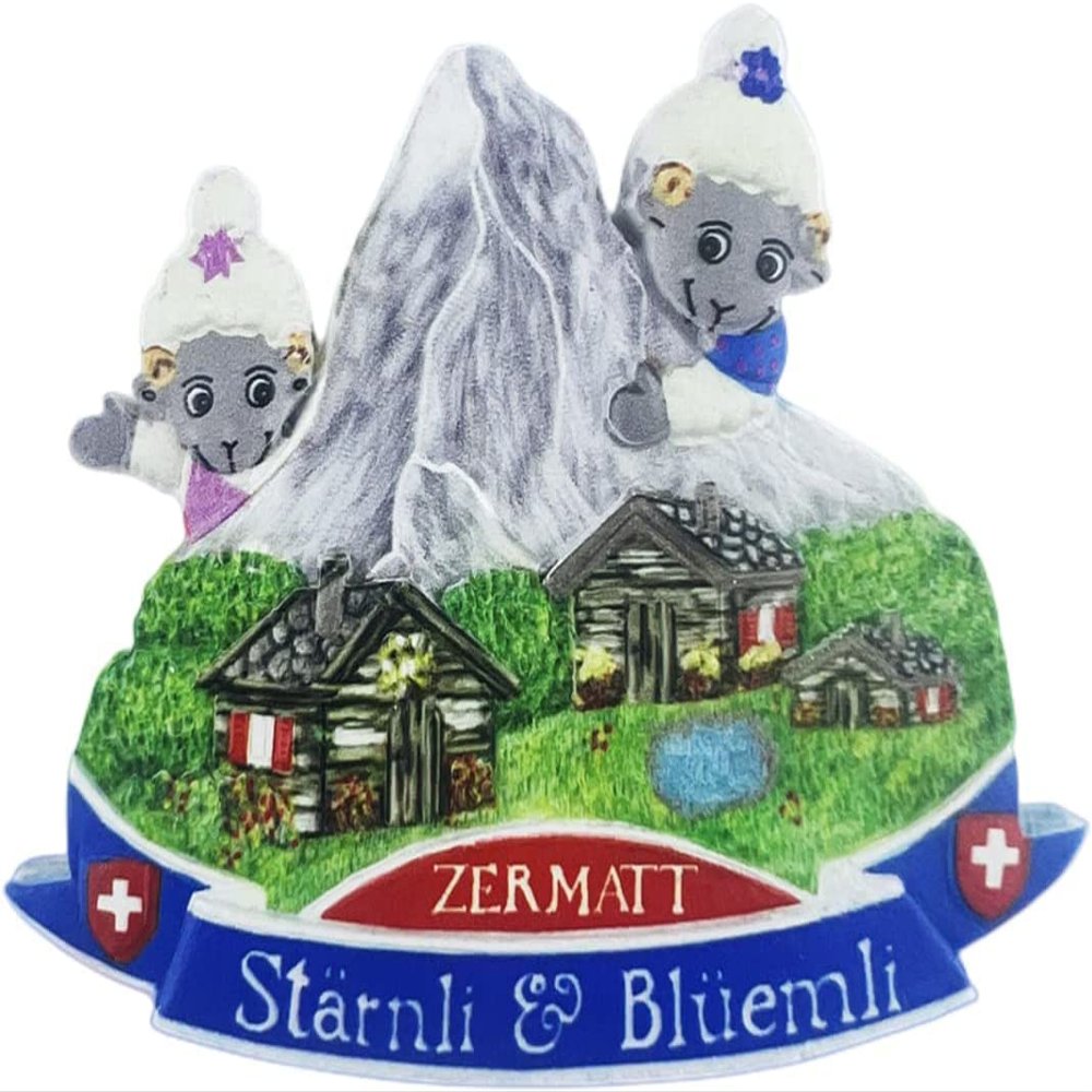 Zermatt Switzerland Alps Magnet Fridge Refrigerator Magnet Decoration Sticker Souvenir Resin Crafts Kitchen Whiteboard