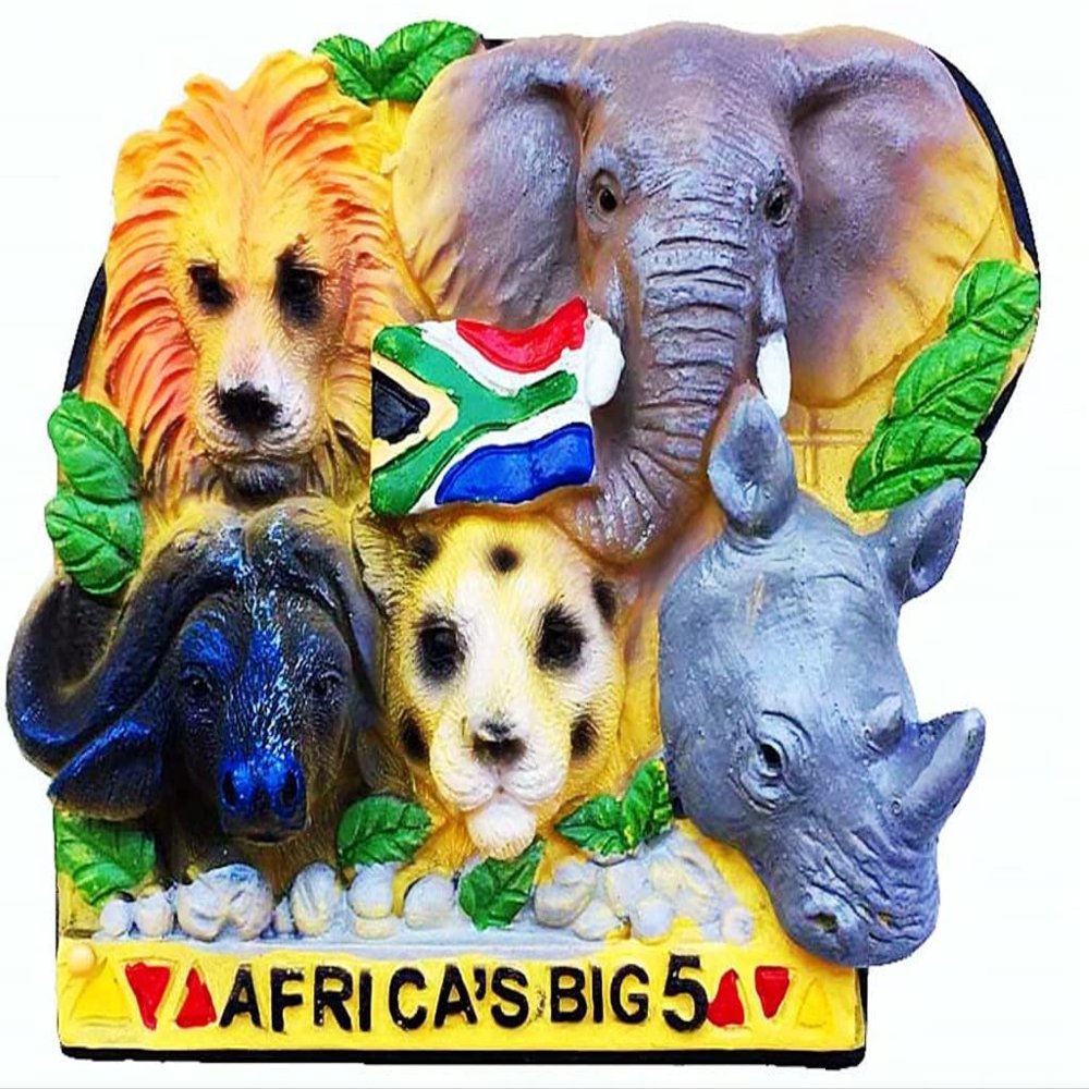 Animals South Africa Magnet Fridge Refrigerator Magnet Decoration Sticker Souvenir Resin Crafts Kitchen Whiteboard