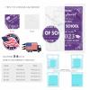 Custom Class of 2023 Graduation Blanket with Graduates Name and High School/College Name Personalized 2023 Graduation Blankets Soft Lightweight Throws 60"x80" - Purple view 4