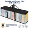 CCidea DVD Storage Bags (Set of 4) Clear PVC Media Holder Case with Handles for DVDs/CDs/VHS Box/Blu Ray Disc/Movie Cases/Video Games Discs - Each Bag Holds up to 40 DVDs view 4