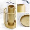KAAZEE Umbrella Stand Rack Modern Simple Metal Umbrella Stand Home Umbrella Bucket Hollow Umbrella Rack Hotel Lobby Umbrella Storage Artifact Umbrella Holder for Cane (Color : A-Gold) view 3