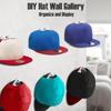 BRATEAYA Hat Hangers for Wall, Stronge Adhesive Hat Holders Display, No Driling Caps Holder Organizer, 10 Pack Hat Hook for Baseball Caps, Wall Mounted Cap Rack, Clear view 2