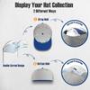 BRATEAYA Hat Hangers for Wall, Stronge Adhesive Hat Holders Display, No Driling Caps Holder Organizer, 10 Pack Hat Hook for Baseball Caps, Wall Mounted Cap Rack, Clear view 4