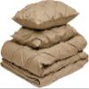 600 TC 100% Cotton 3 Piece Pinch Pleated Duvet Cover Set Twin Size - with Zipper & 4 Corner Ties Rectangle Pattern Decorative Pintuck Pillowsham with Size (Twin/Twin XL 68x90, Beige) view 2