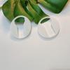 10pcs of Acrylic Tumbler Topper Blank,Ice Topper Blank Acrylic Blank,Clear Tumbler Topper Base for 20/30 Duo Skinny Sport Top (2.42", White) view 4