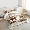 Wild West Comforter Set King Cowboys Bedding American Western Desert Hunting Horse Riding Bedding Comforter Sets For Man Teens Boy Hand Drawn Illustration Mountain Cactus Bedroom Decor Duvet Insert view 3