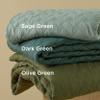 Bedsure Quilts Queen Size - Lightweight Bedspreads Queen Size with Basket Weave Pattern, Soft Quilt Bedding, Olive Green Comforter Coverlet for All Seasons (90" x 96") view 3