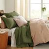 Bedsure Quilts Queen Size - Lightweight Bedspreads Queen Size with Basket Weave Pattern, Soft Quilt Bedding, Olive Green Comforter Coverlet for All Seasons (90" x 96") view 4