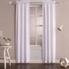 2 Pack 3/4 Inch Diameter Adjustable Curtain Metal Rod with Round Clear Acrylic Ball Finials86 to 120 Inch view 2