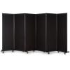 Strongbird Room Partition,Office Divider,Portable Commercial Screen Dividers,Privacy Partition Separator,Classroom School Dividers, 12'7"L* 6'7"H,6 Panel,Black view 1