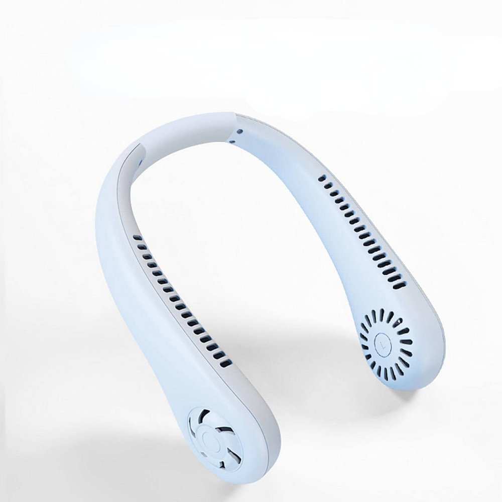VOGMAR Leaf-Free Halter Fan Charging Lazy Portable Fan Mute Sports