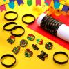 Lenwen 27 Pieces Juneteenth Day Party Favors Happy Juneteenth Silicone Wristbands Pin Buttons Badges Black Freedom Day Wristband Bracelets Pin Set for Freedom African Party Supplies view 4