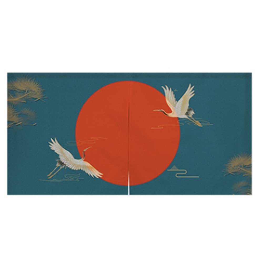 Japanese Style Half-Open Doorway Noren Hallway Hanging Curtain Horizontal Curtain Hanging Flag Tapestry for Restaurant Window Treatments A10