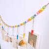 MAGICLULU Rustic Bead Rope Picture Hanging String with Clips Decorative Photo Display Decor for Home Nursery Event Ideal for Fairy Lights and Picture Frames view 4