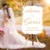 Welcome To Baby Shower Acrylic Wedding Welcome Sign White Brush Painted Elegant Gold Font Custom Name Wedding Welcome Sign Romantic Wedding Reception Poster Welcome Sign 18x24in view 3