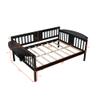 Anwickmak Full Size Daybed, Wood Day Bed Frame for Adults Full Sofa Bed for Bedroom, Living Room, Espresso (Espresso) view 2